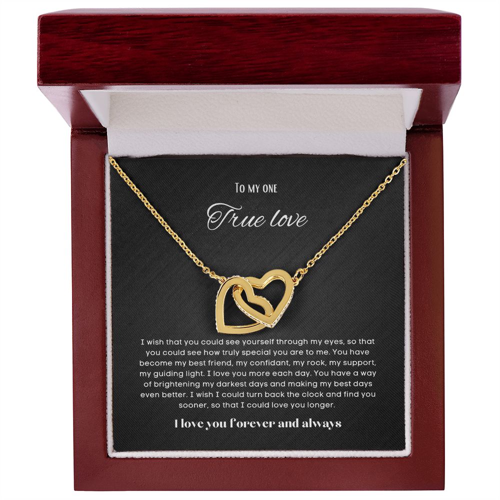 To my soulmate Interlocking hearts