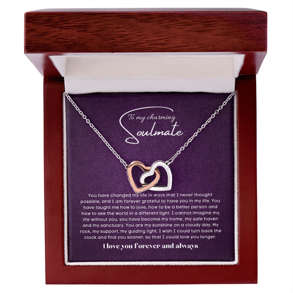 To my soulmate Interlocking hearts