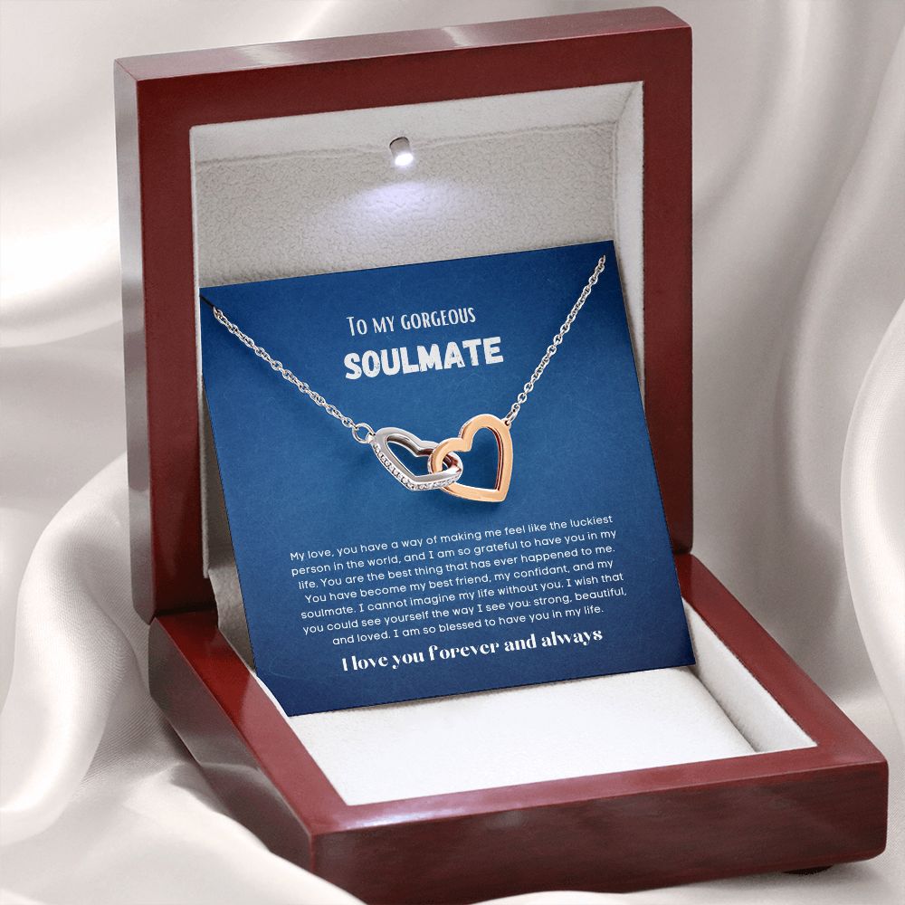 To my soulmate Interlocking hearts