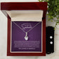 To my soulmate Alluring necklace set with earrings