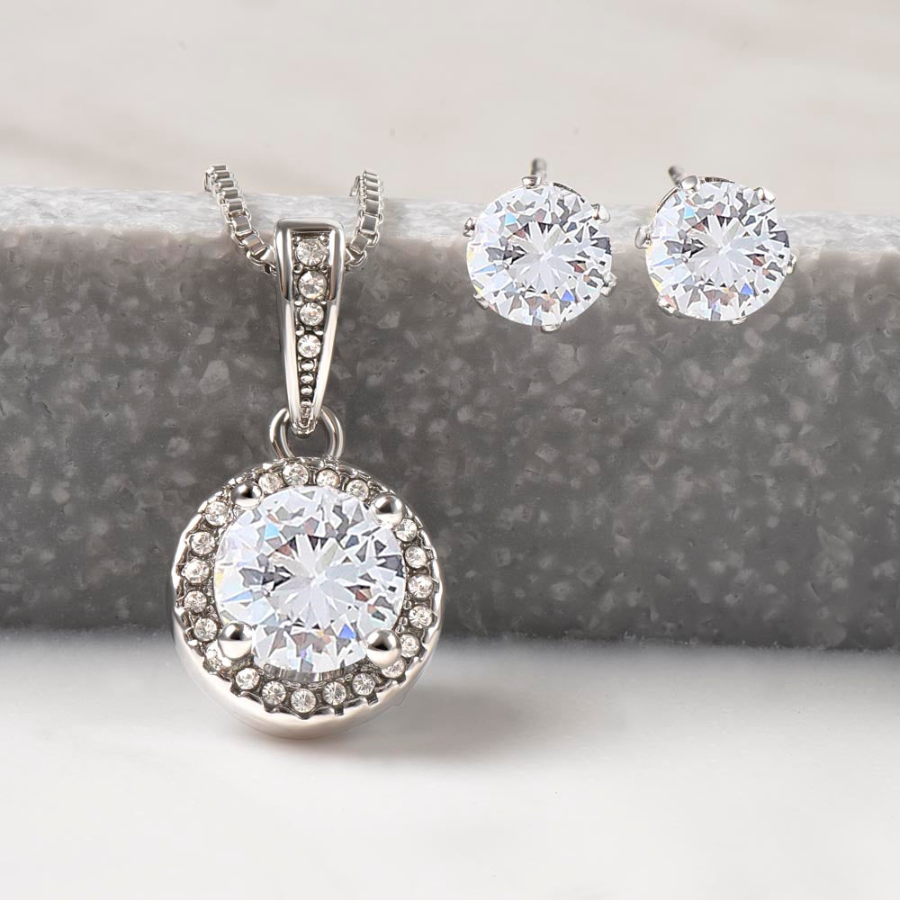To my soulmate hop necklace and earrings set for anniversary or Valentine's day