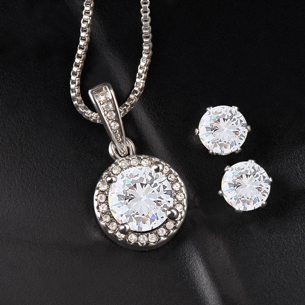 To my soulmate hop necklace and earrings set for anniversary or Valentine's day