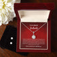 To my soulmate hop necklace and earrings set for anniversary or Valentine's day