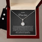 To my soulmate hop necklace and earrings set for anniversary or Valentine's day