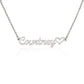 Custom heart name necklace