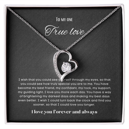 To my soulmate necklace forever