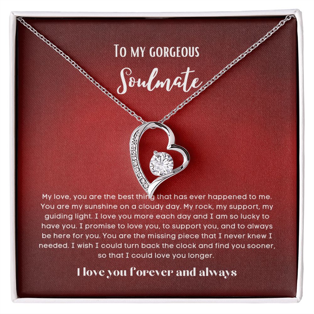 To my soulmate necklace forever