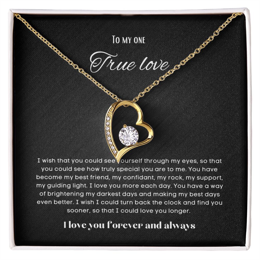 To my soulmate necklace forever
