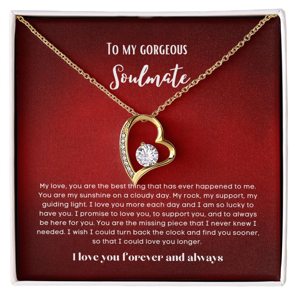 To my soulmate necklace forever