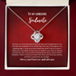love knot earing To my soulmate necklace gift for anniversary or Valentine's ay