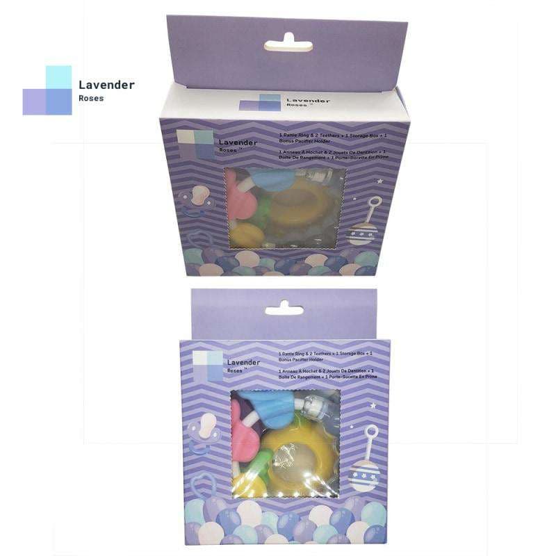 Teether Set - Teething Set With Storage Case (FREE Clip)